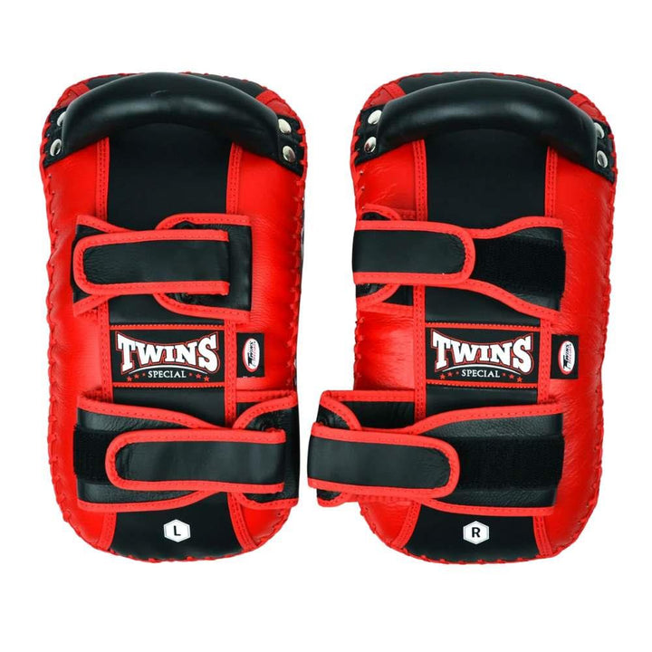Twins Standard Curved Kick Pads - Red-Twins