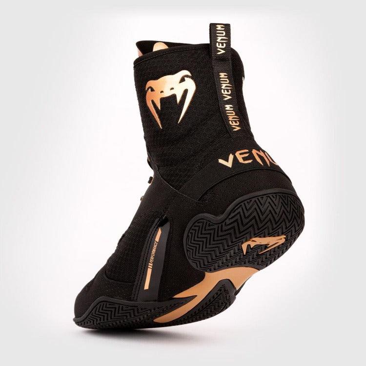 Venum Elite Boxing Boots - Black/Bronze