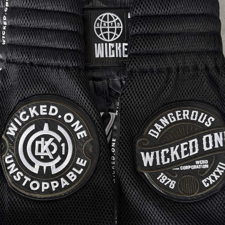 Wicked One Caiman Muay Thai Shorts - Khaki-Wicked1