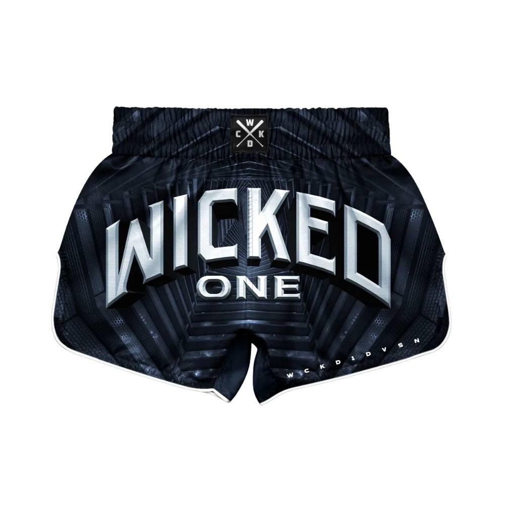 Wicked One Industry Muay Thai Shorts - Blue-Wicked1