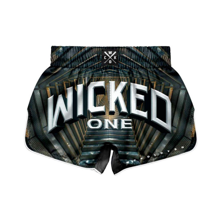 Wicked One Industry Muay Thai Shorts - Green-Wicked1