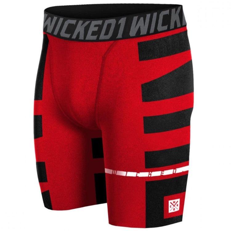 Wicked1 Elements Klaz Compression Shorts - Red