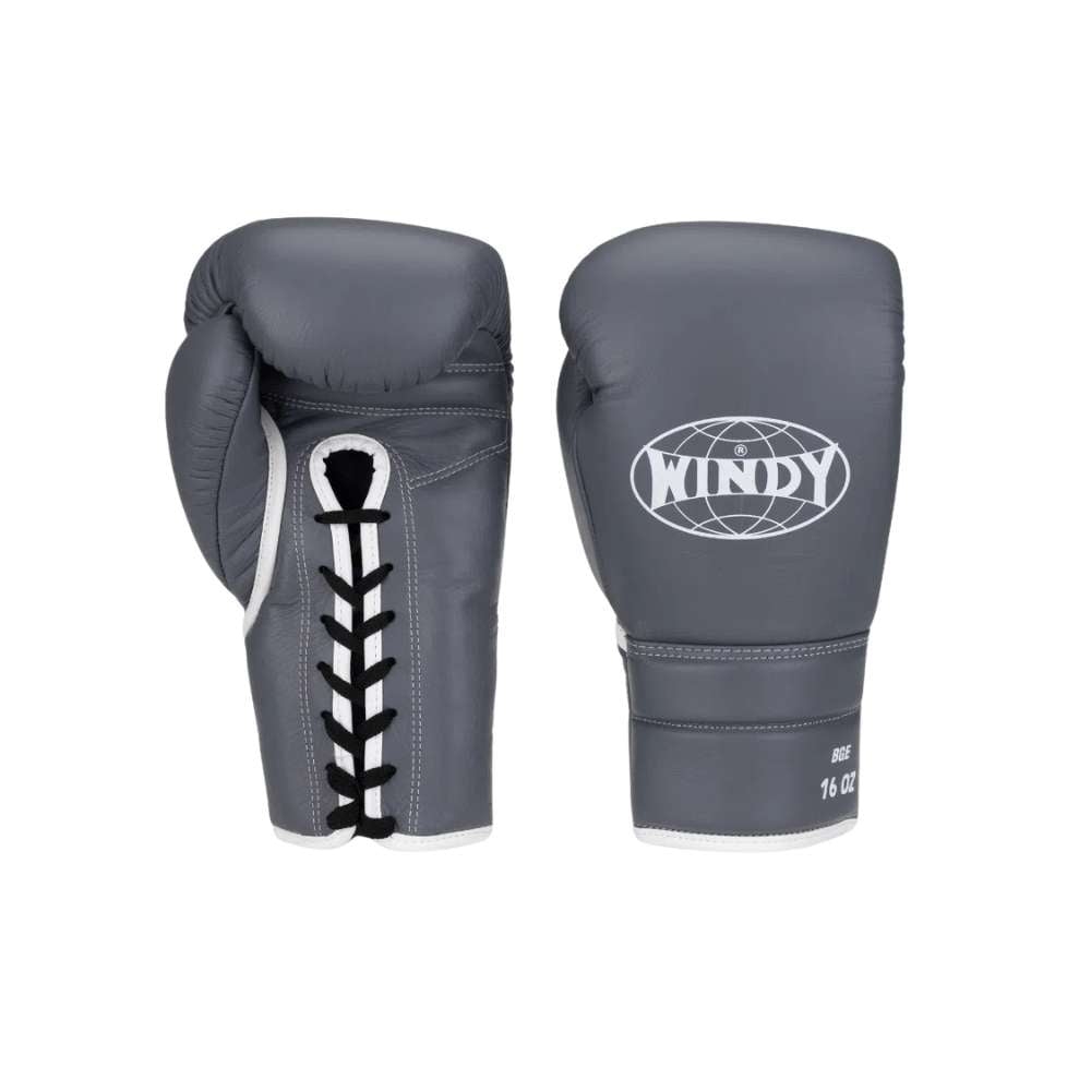 Windy Elite Leather Lace Boxing Gloves-Windy Fightgear